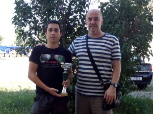 Mislav s trenerom Ivanom Mandekićom